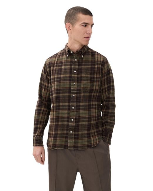 トップス BROWN by 2-tacs Winter madras's Shirts Gitman Vintage Brushed Winter Madras Shirt in Brown for Men | Lyst