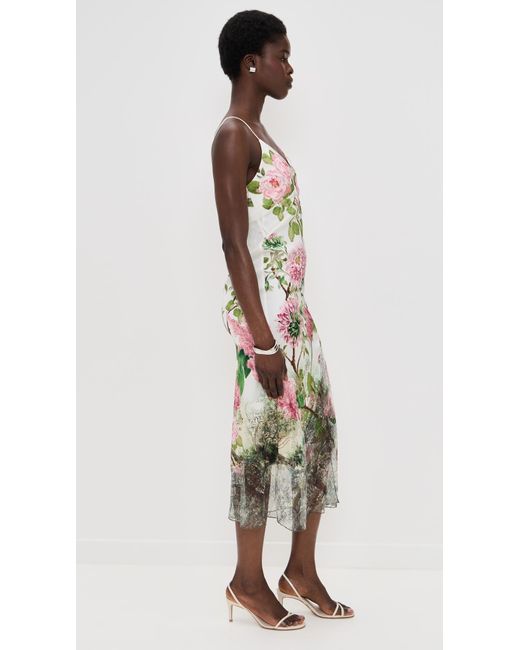 Alice + Olivia Julietta Cutaway Lace Slip Dress | Lyst