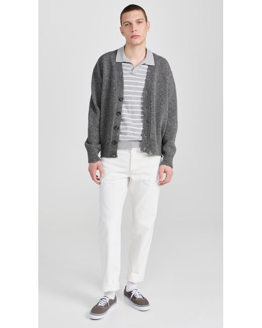 Polo Ralph Lauren Gray Cotton Linen Sweater Polo for men