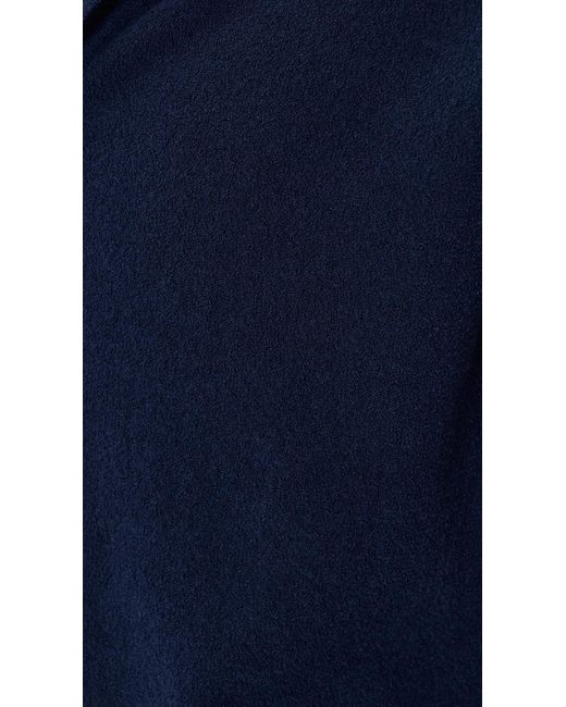 Club Monaco Blue Boucle Camp Collar Sweater for men