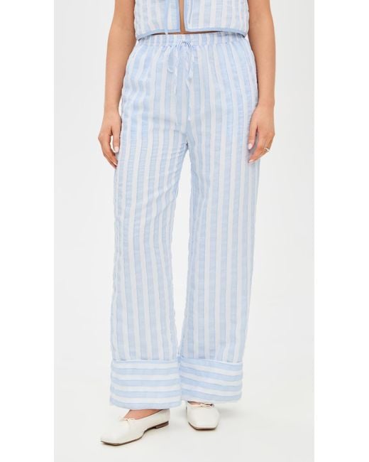 Line & Dot Blue Kamari Pants