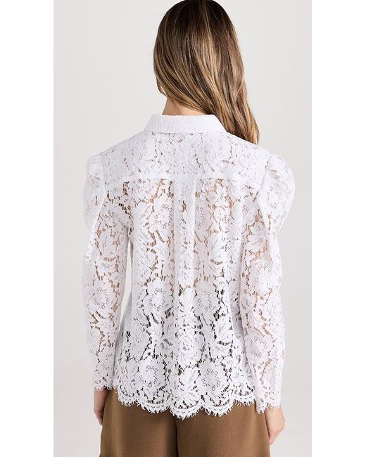Generation Love Valencia Lace Blouse in White | Lyst