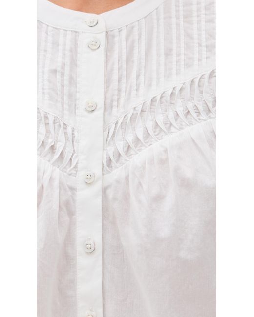 PAIGE White Levanto Blouse