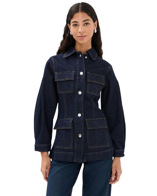 ALIGNE Blue Milly Waisted Denim Jacket