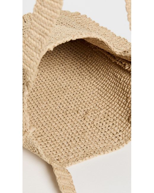 Loeffler Randall Natural Justine Crochet Ruffle Tote