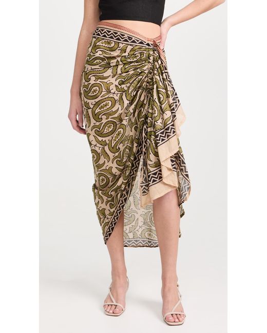 Guadalupe Natural Asterisco Pareo Skirt