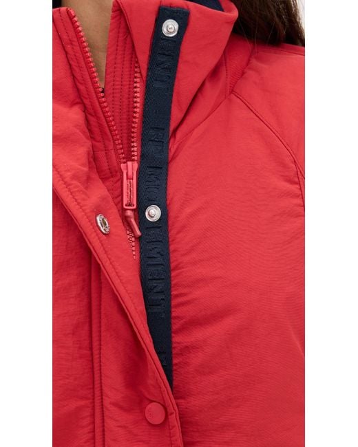 Fp Movement Red Breeze Blocker Jacket
