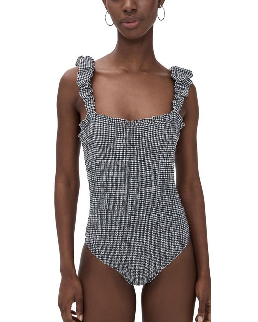 Sea Black Neci Gingham One Piece