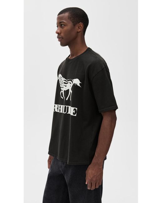 Rhude Black Dinero Tee for men