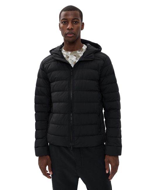 Canada Goose Men's Black Crofton Enduraluxe Hooded Jacket