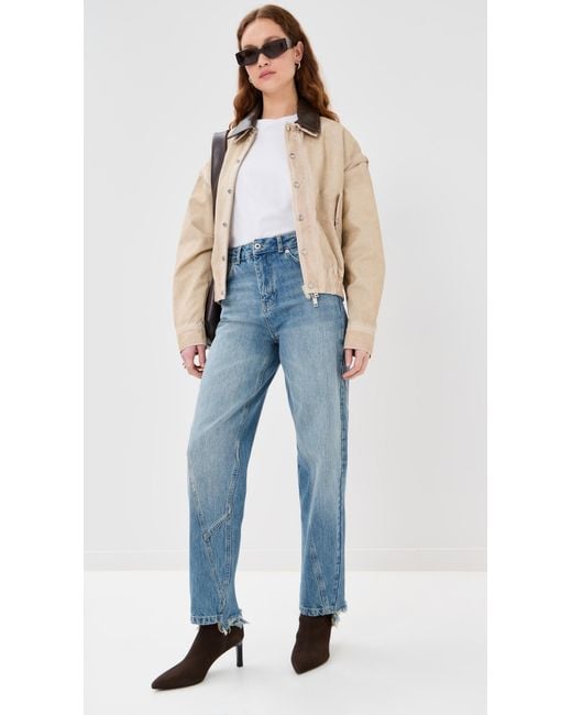 Halfboy Natural Jet Set Bomber Jacket