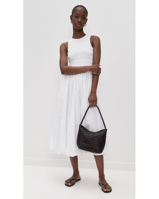 white bow mini dress AUBREY OFF SHOULDER BOW MINI DRESS - IVORY
