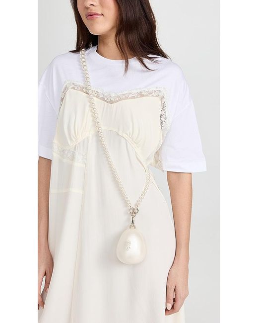 Simone Rocha Faberge Nano Egg Bag With Pearl Crossbody in