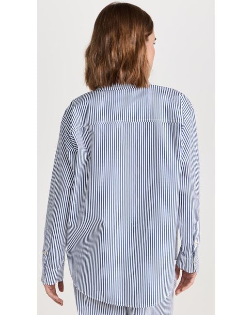 DONNI. Gray Pop Button Down