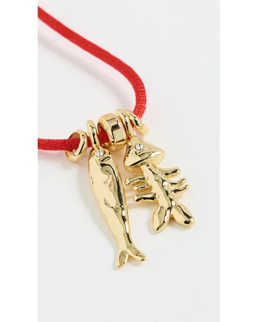 Eliou Multicolor Sardine And Fish Bone Necklace