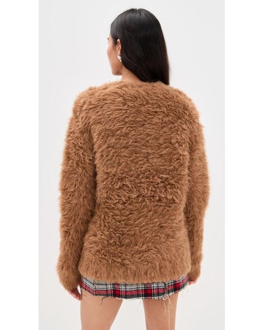 R13 Brown Boyfriend Cardigan