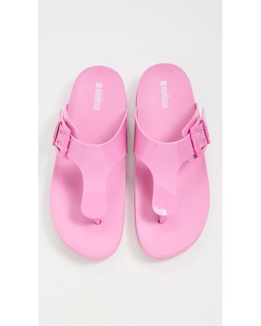 Melissa Pink Cozy Jelly Flip Flops