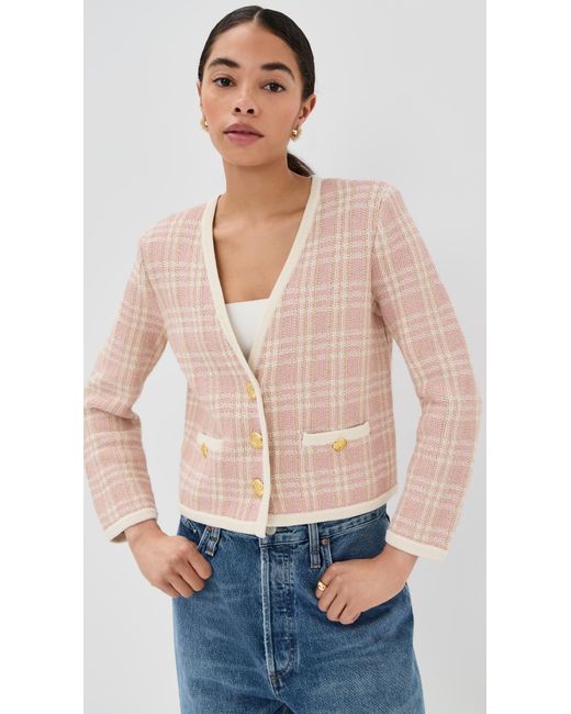 Veronica Beard Blue Claudine Knit Jacket