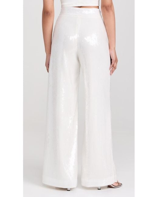 Theory White High Waisted Trousers