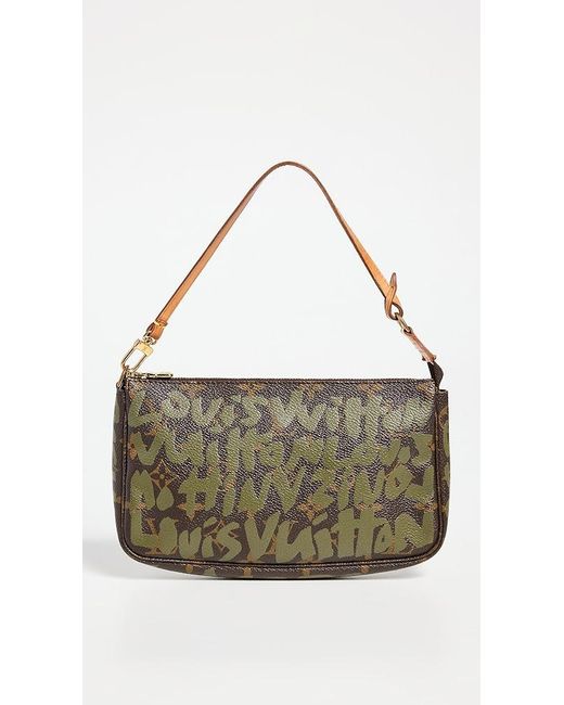 What Goes Around Comes Around Multicolor Louis Vuitton Green Sprouse Pochette Access V2 Bag