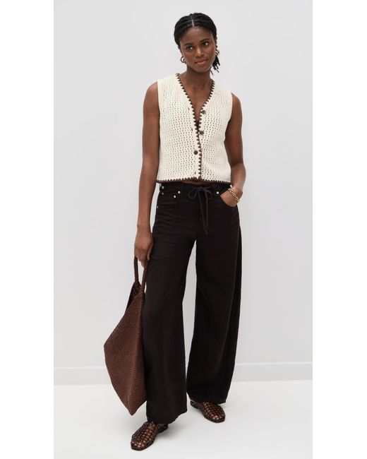 ALIGNE Natural Camilla Crochet Top