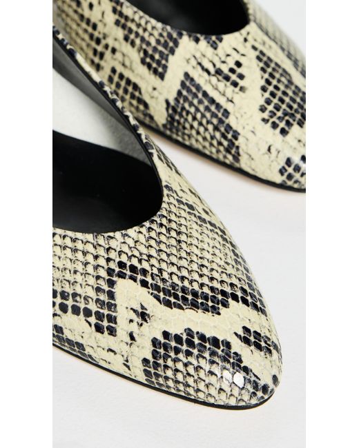 Aeyde Black Helia Snake Print Calf Leather Heels