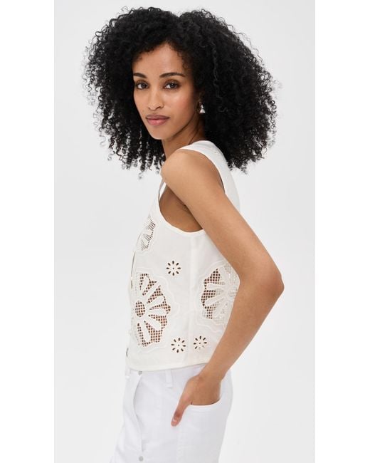 ALIGNE Black Chloe Broderie Vest