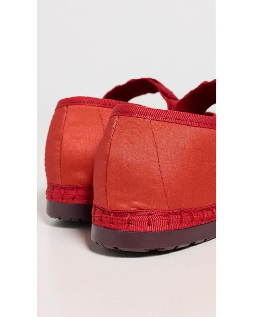 Flabelus Red Mafalda Ruffle Flats