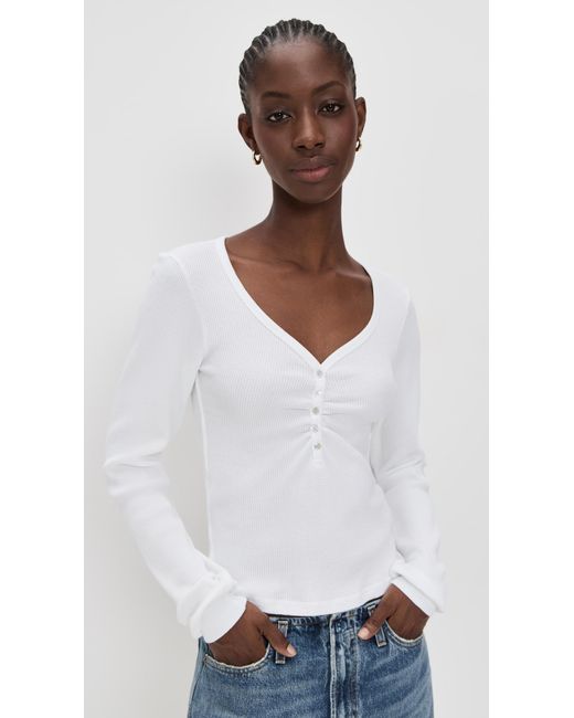 AMO White Sofia Tee
