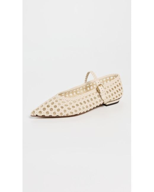 Ulla Johnson White Crochet Flats