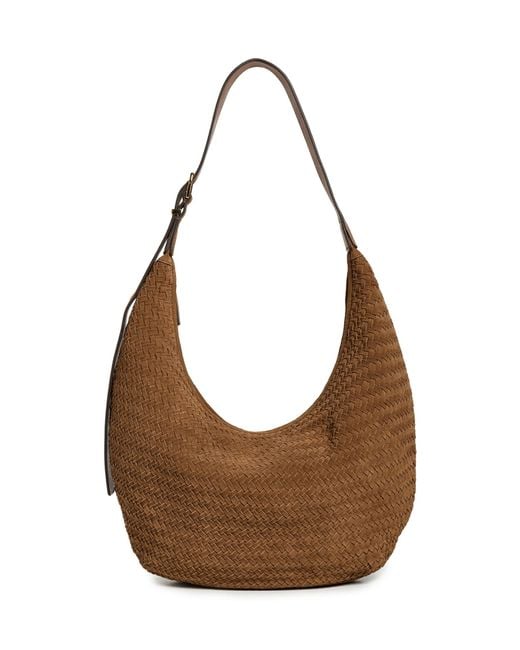 Madewell Brown Essentials Curve Shoulder Bag