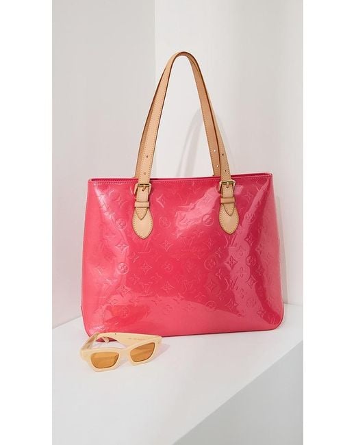 What Goes Around Comes Around Louis Vuitton Pink Vernis Brentwood
