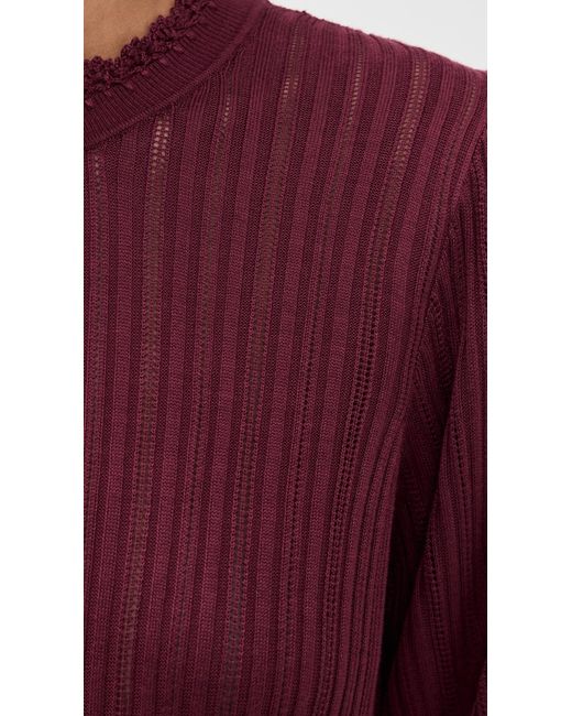 Ulla Johnson Purple Gemma Top