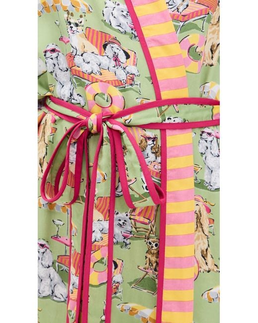 Printfresh Multicolor Eco Satin Robe