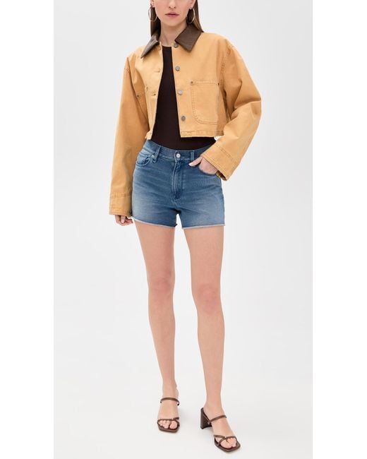 GOOD AMERICAN Blue Jeanius Good '90S Shorts