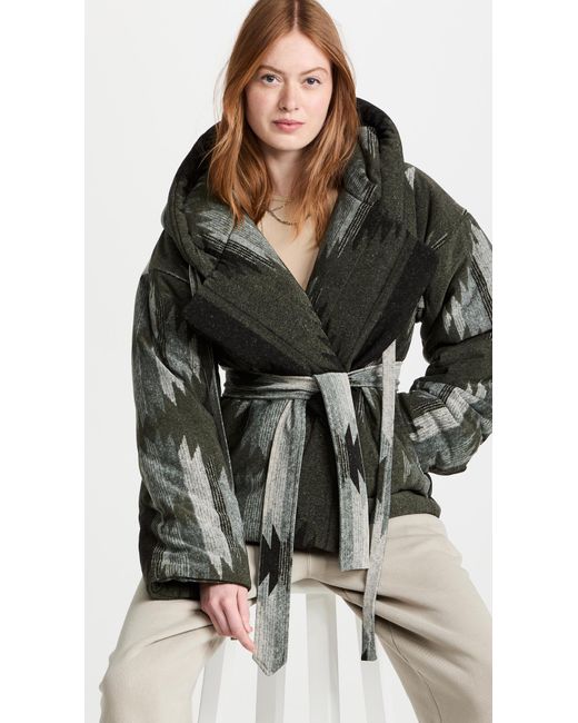 Norma Kamali Synthetic Hooded Sleeping Bag Short Puffer Coat - Lyst