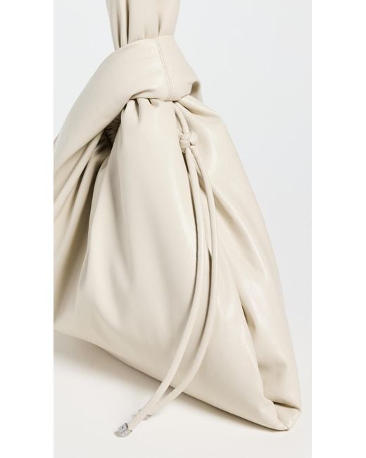 Nanushka White Jen Drawstring Large Bag
