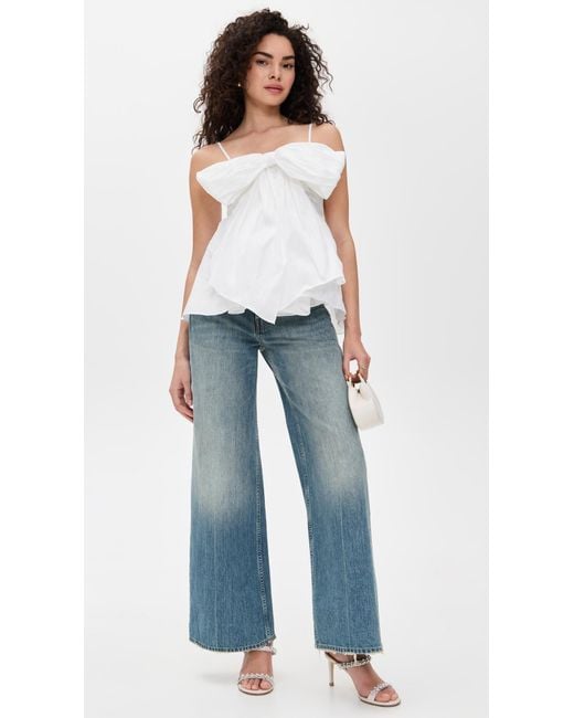 Aje. White Scarlett Top