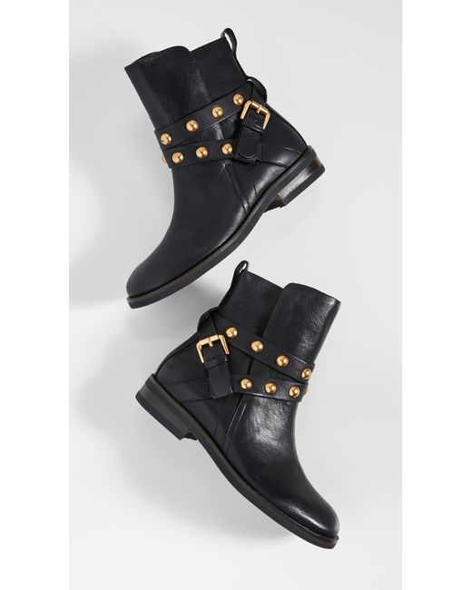 See By Chloe Janis Flat Boots in Black Lyst