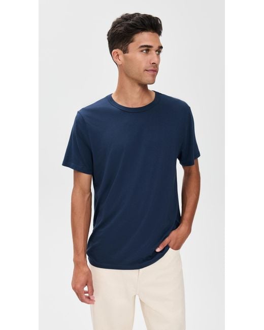 Marine Layer Blue Signature Crew Tee for men