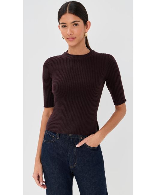 Veronica Beard Black Emil Cashmere Pullover