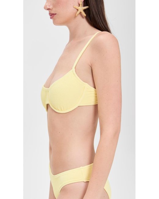 Solid & Striped Pink The Eva Bikini Top