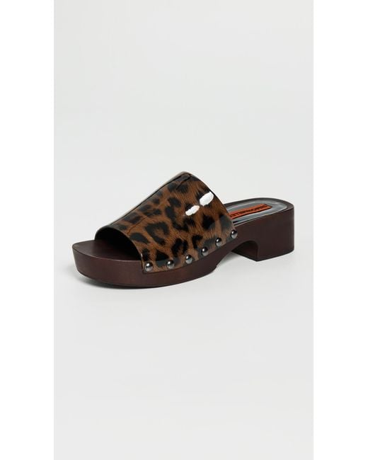 Simon Miller Multicolor Rio Wood Platform Clogs