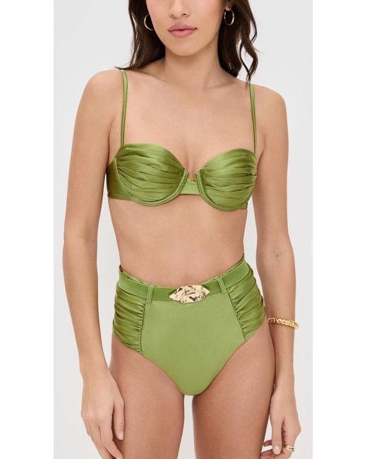 Devon Windsor Green Karter Bikini Top
