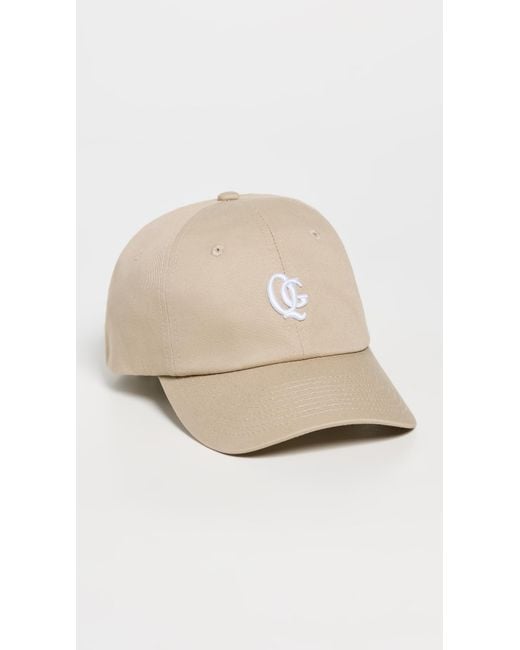 Quiet Golf White Monogram Dad Cap for men