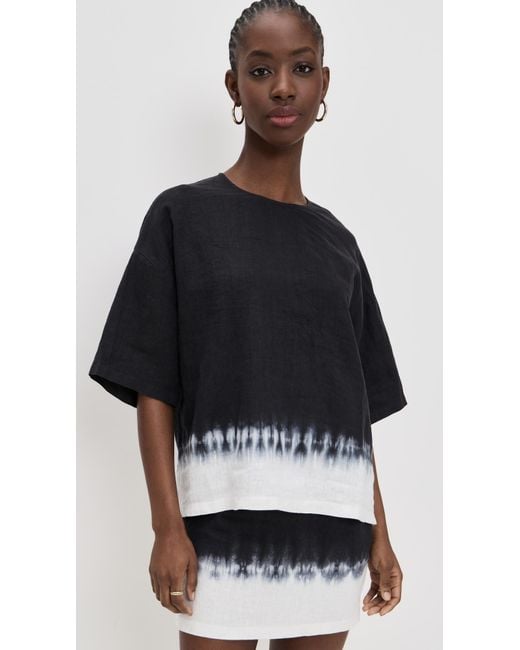 Staud Black Capsule Linen Top