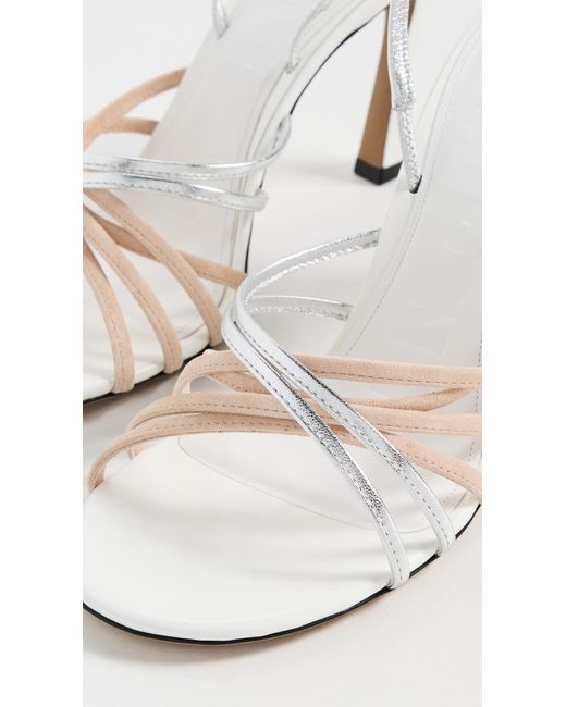 Marni White Metallic Sandals