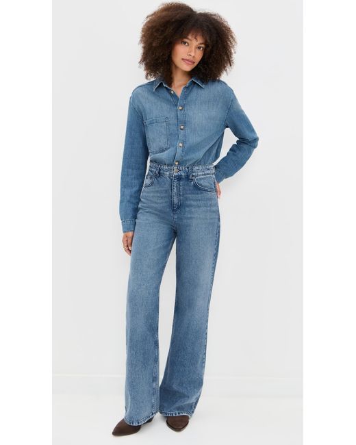 Ba&sh Blue Bloom Jumpsuit