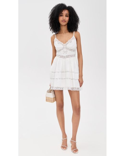 LoveShackFancy White Zima Dress