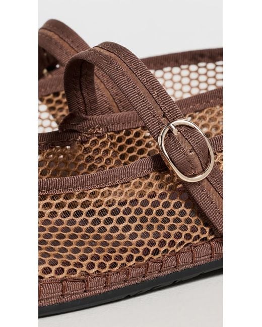 Flabelus Brown Isabella Mesh Flats